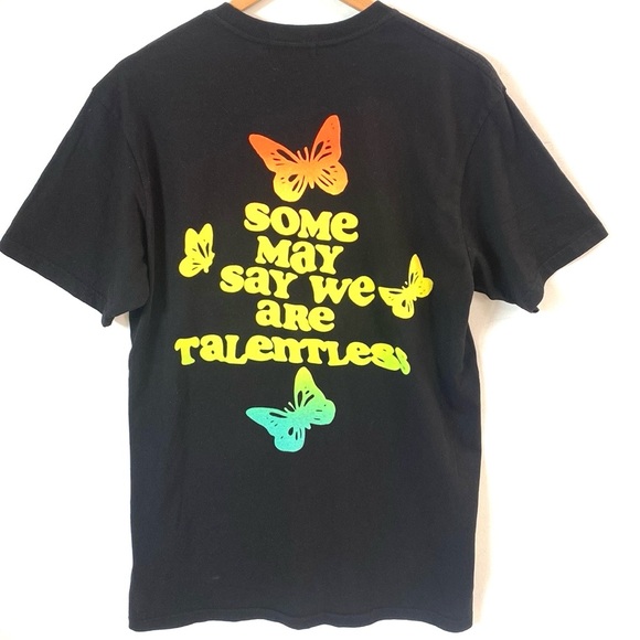 (A11) NEW TALENTLESS“Some May Say We Are Talentless” Butterfly Tee, Sz L, NWOT - Picture 5 of 7